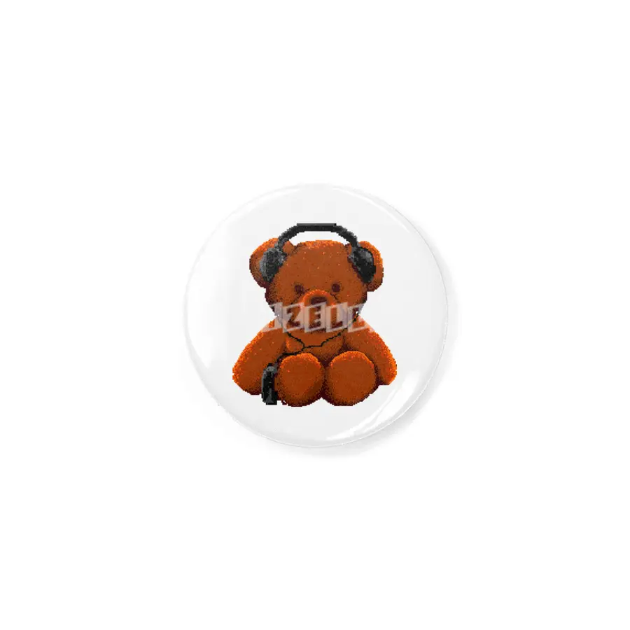 bear listen to music 8 bit Rozet