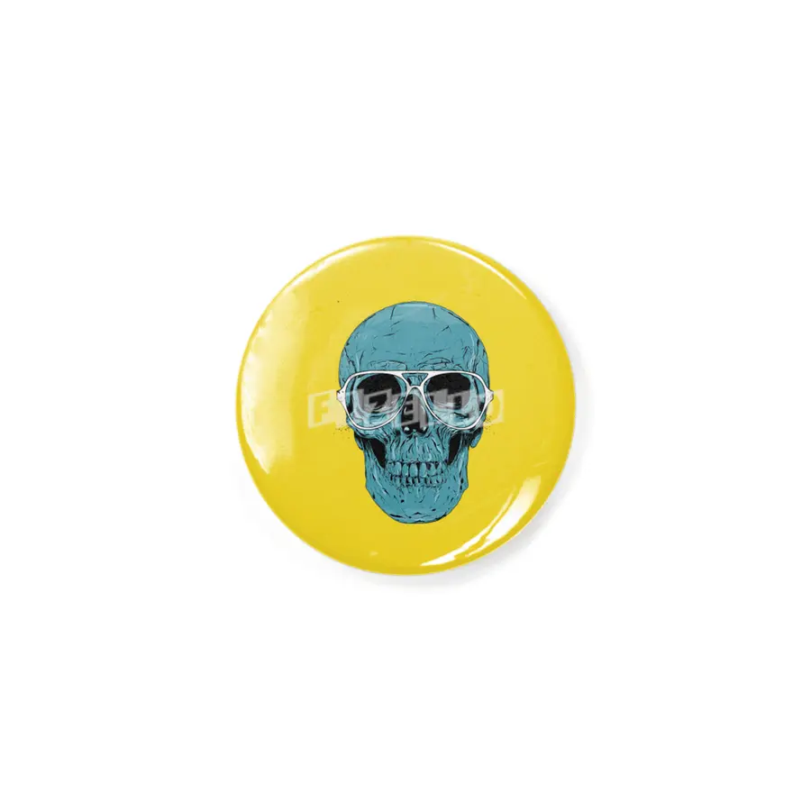 Blue skull Rozet