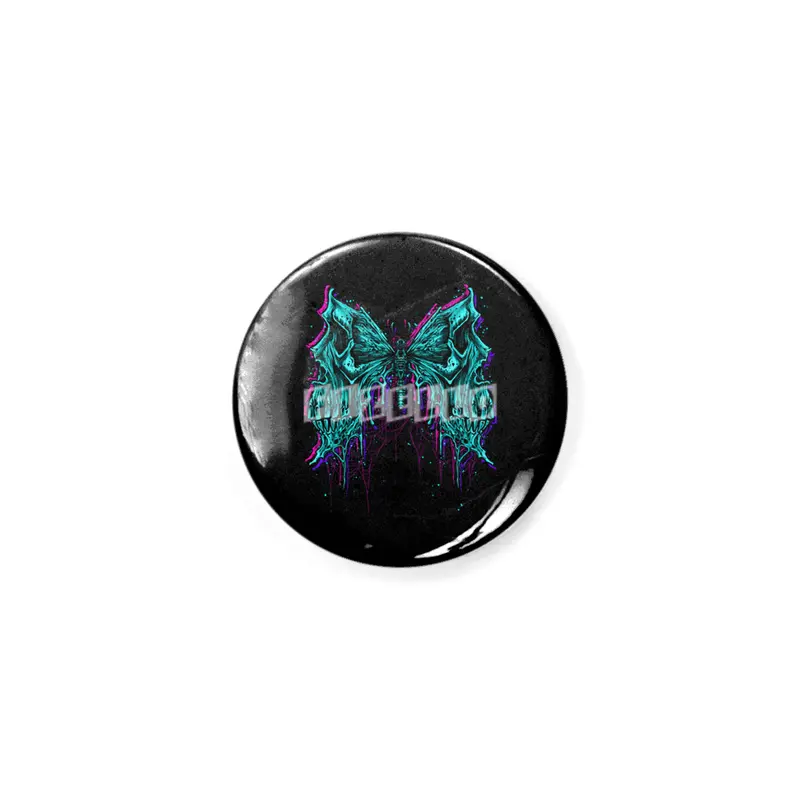 butterfly death skull monster Rozet
