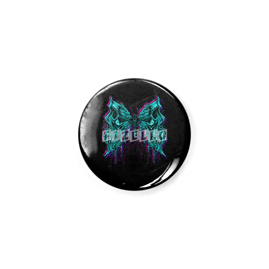 butterfly death skull monster Rozet