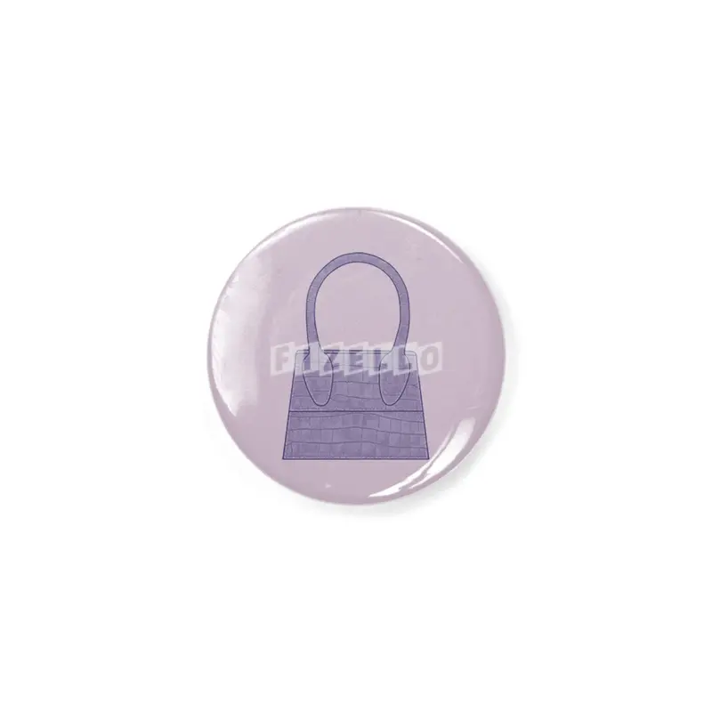 Purple leather crocodile skin miniature hand bag Rozet