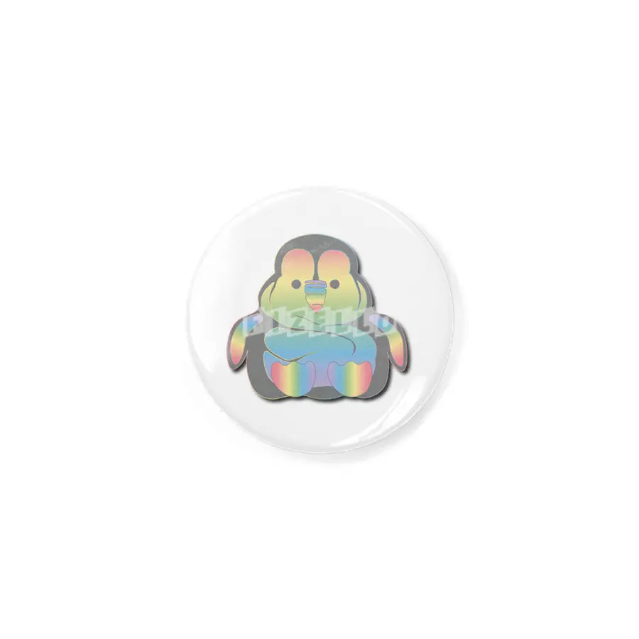 Rainbow Penguin Blob Rozet