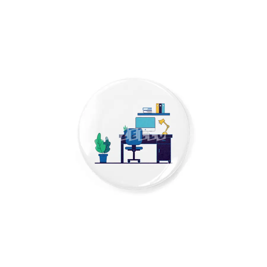 Desk flat illustration design Rozet