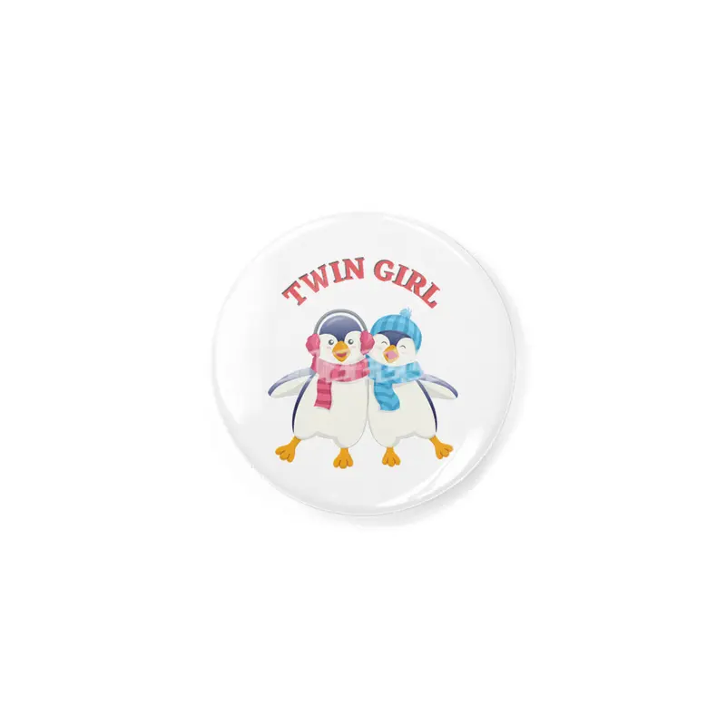 Twin outfit - twin girl penguin is standing Rozet