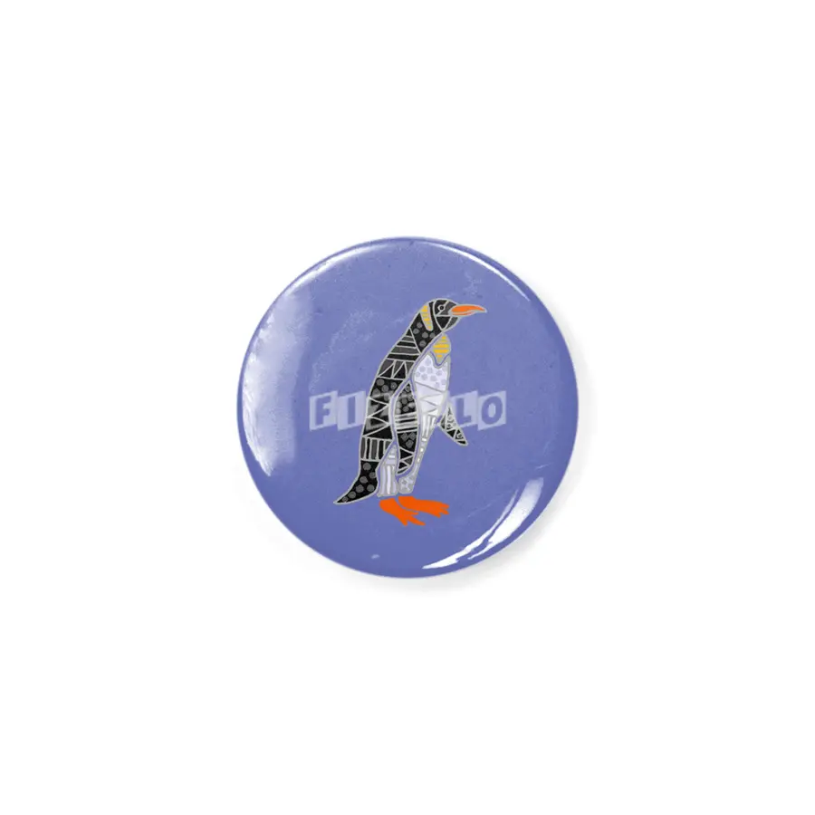 Cool Penguin Bird Abstract Art Pattern Rozet