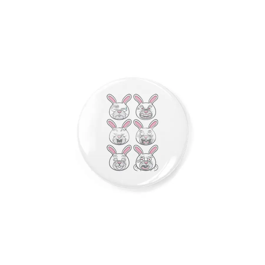 cute pet animal rabbit emoticons illustration set Rozet