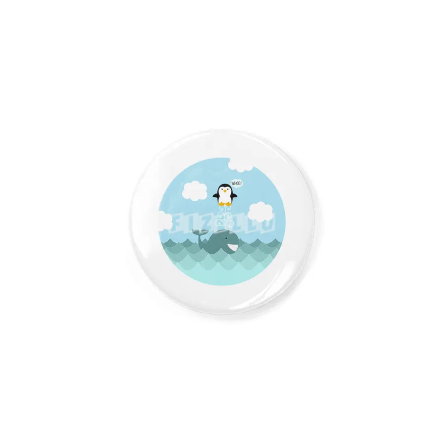 Whale and Penguin Playing Around Rozet