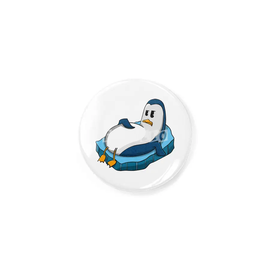 fat penguin cute character illustration Rozet