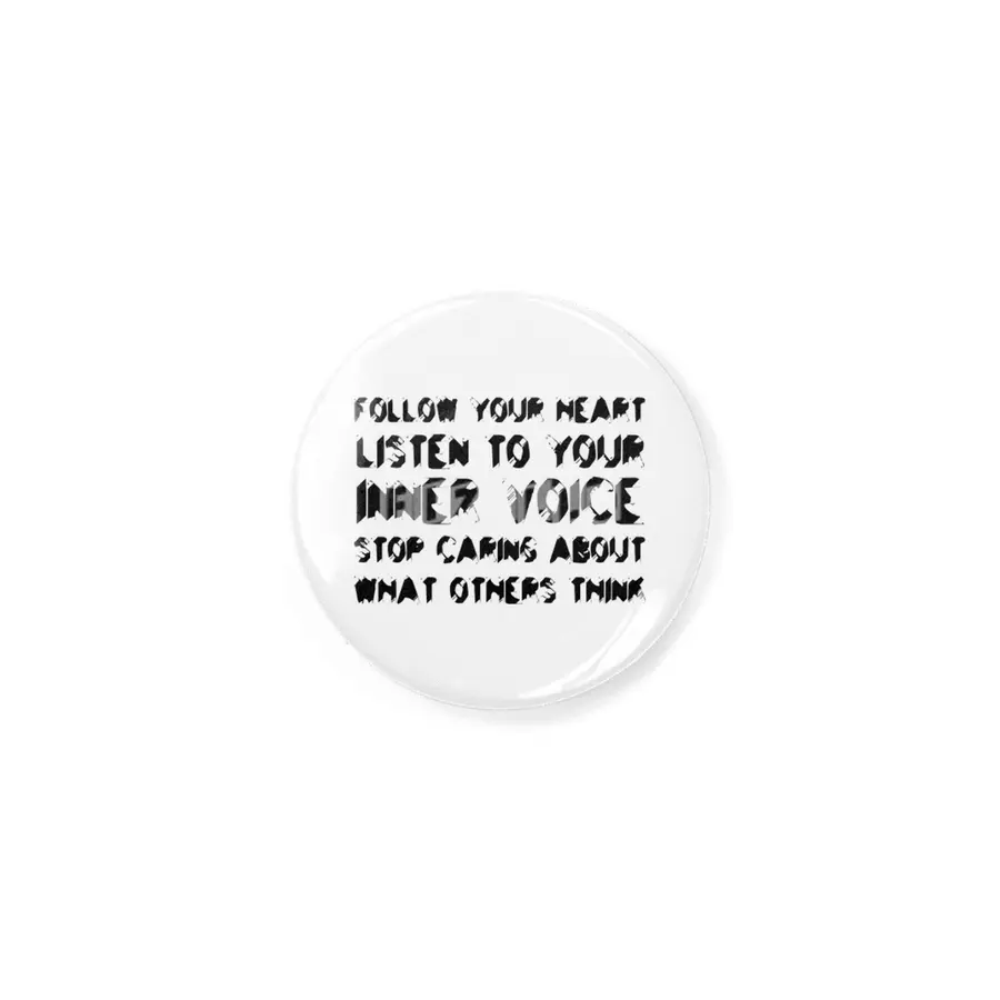 Follow your heart, listen to your inner voice, stop caring about what others think in black Rozet