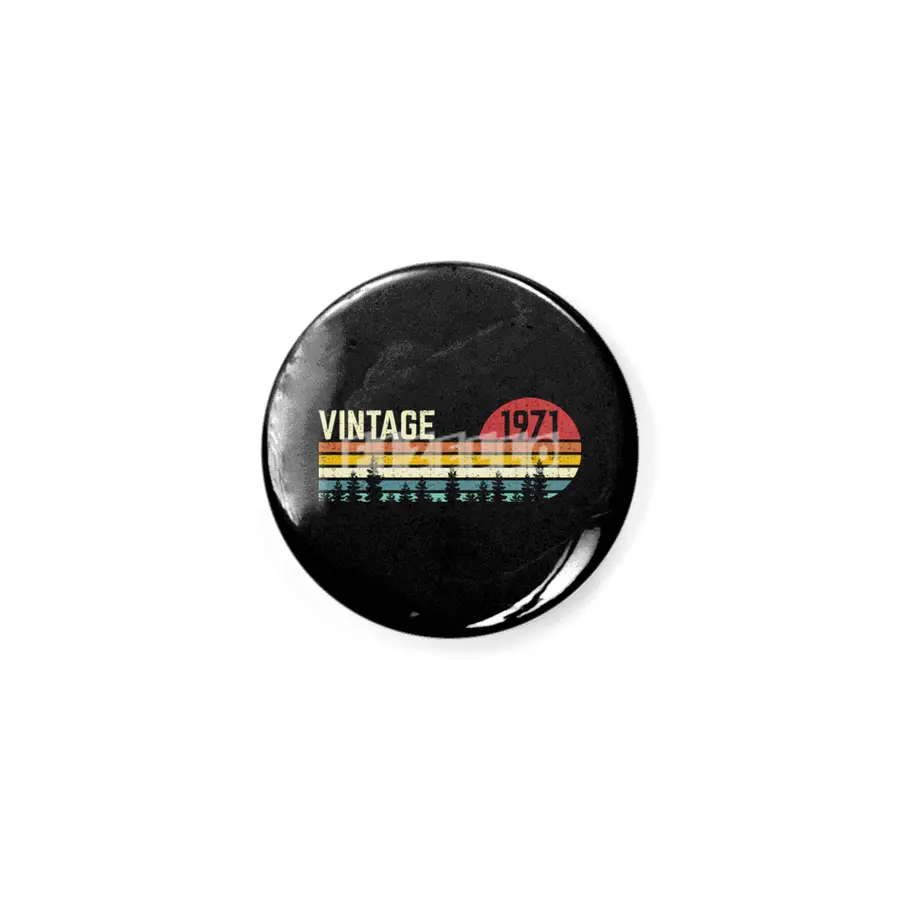 cool vintage sunset 1971 50th birthday 50 year old retro classic cute design distressed text Rozet