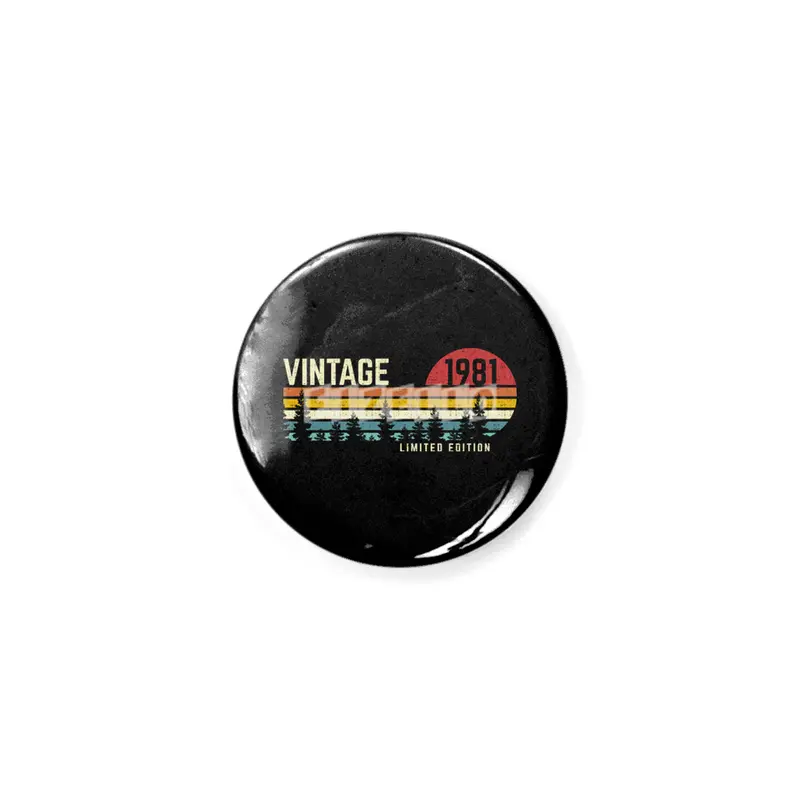 cool vintage sunset 1981 limited edition 40th birthday 40 year old retro classic cute design Rozet