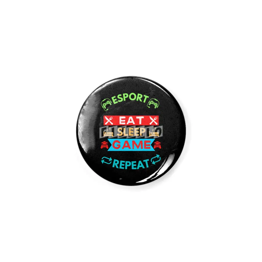 Esport Eat Sleep Game Repeat Rozet