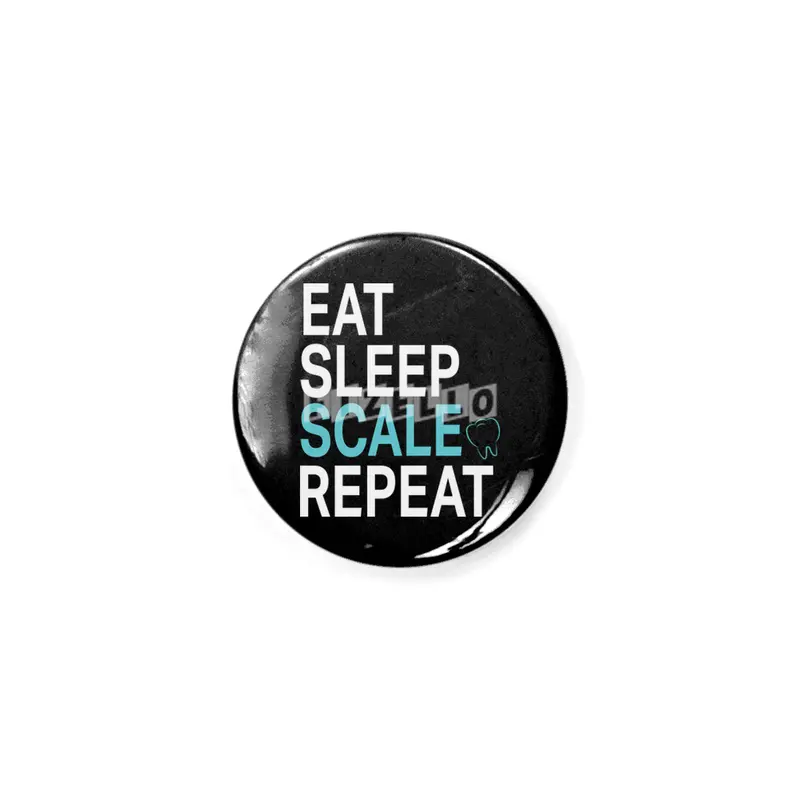 Funny Dental Hygienist Eat Sleep Scale Repeat Teeth Dentist T-Shirt Rozet