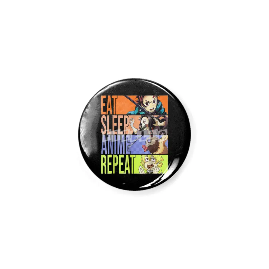 Graphic Slayer Demon Anime Eat Sleep Anime Repeat T-Shirt Rozet