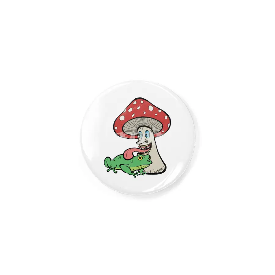 Magic Mushroom Licking Frog Rozet