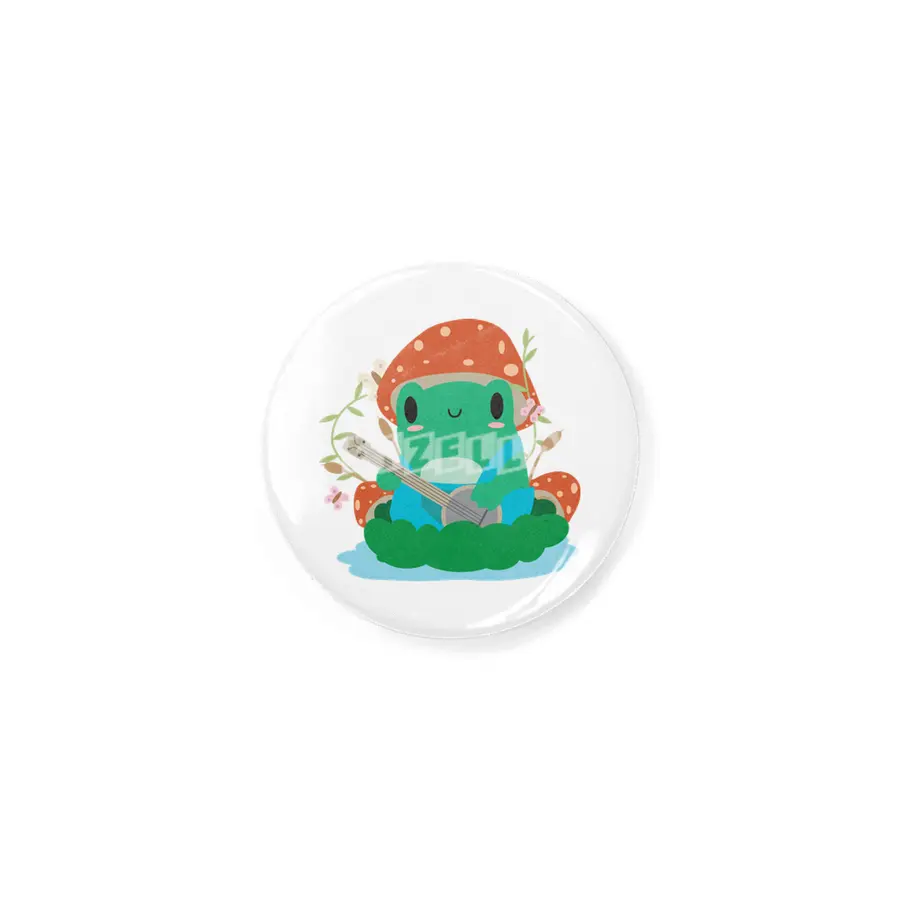 Cottagecore Aesthetic Frog Mushroom Hat Banjo Kawaii Rozet