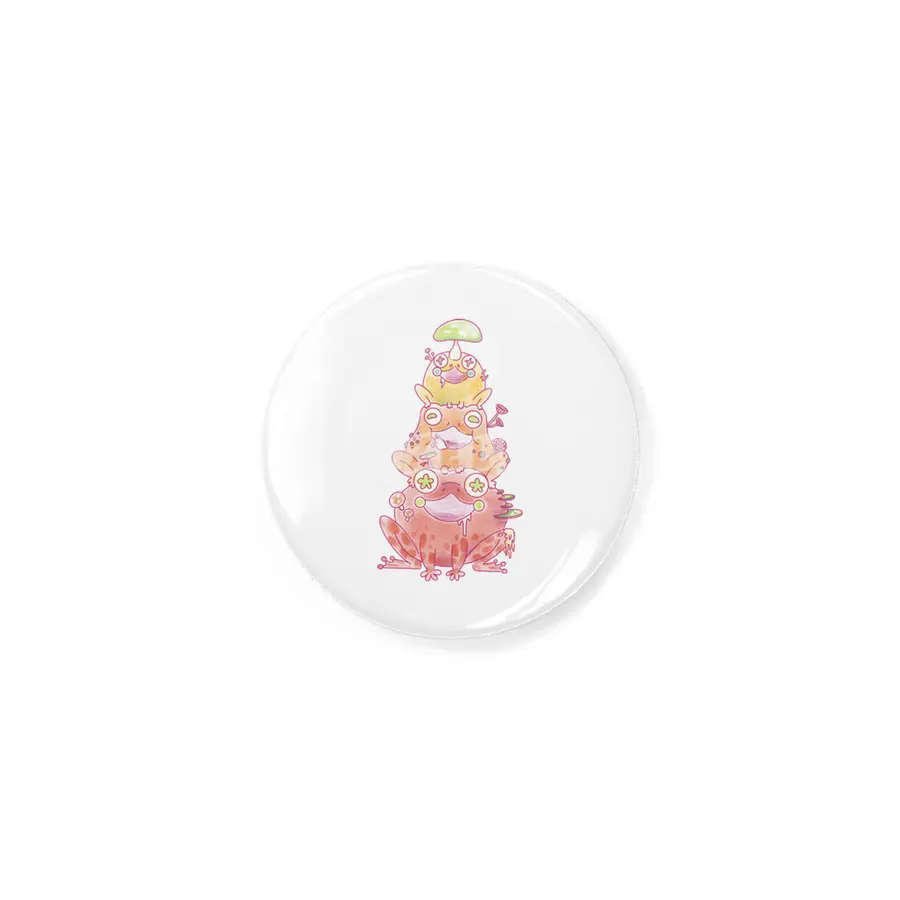 Watercolor Autumn Mushroom Frogs Rozet