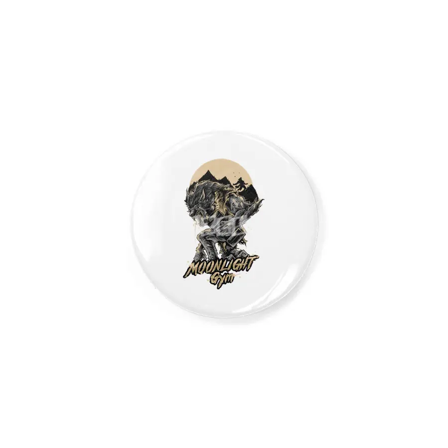 Moonlight Gym Werewolf - Gym Bodybuilding Fitness Design Rozet