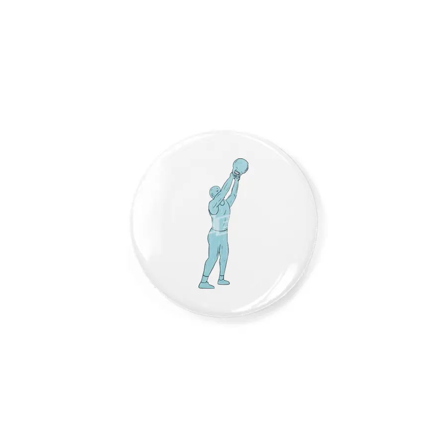 Athlete Fitness Kettlebell Swing Drawing Rozet