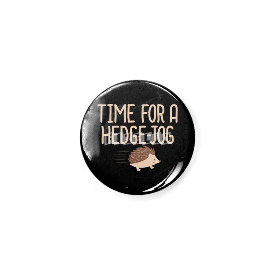 Time For A Hedge Jog Hedgehog Pun Fitness Jogging Workout Rozet