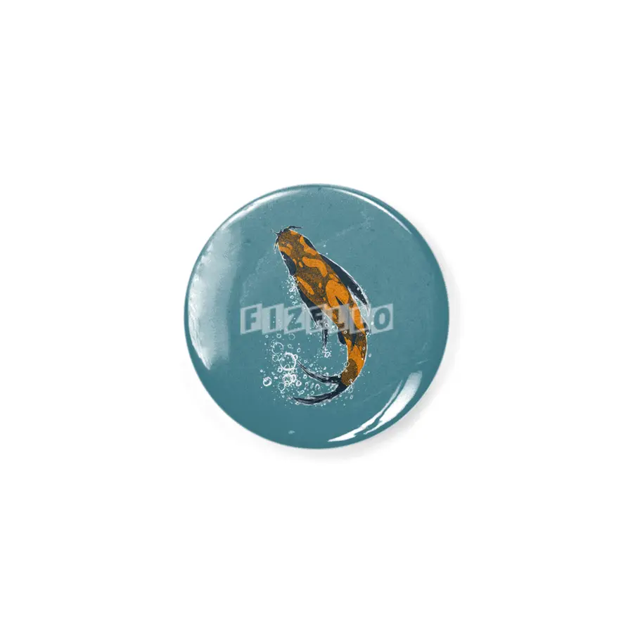 Don’t Be Koi - Orange with bubbles Rozet