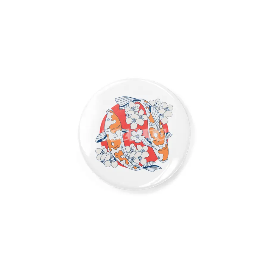 Colorful koi fish and flower Rozet