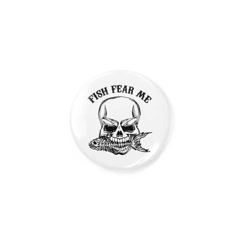 Fish Fear Me Black Rozet