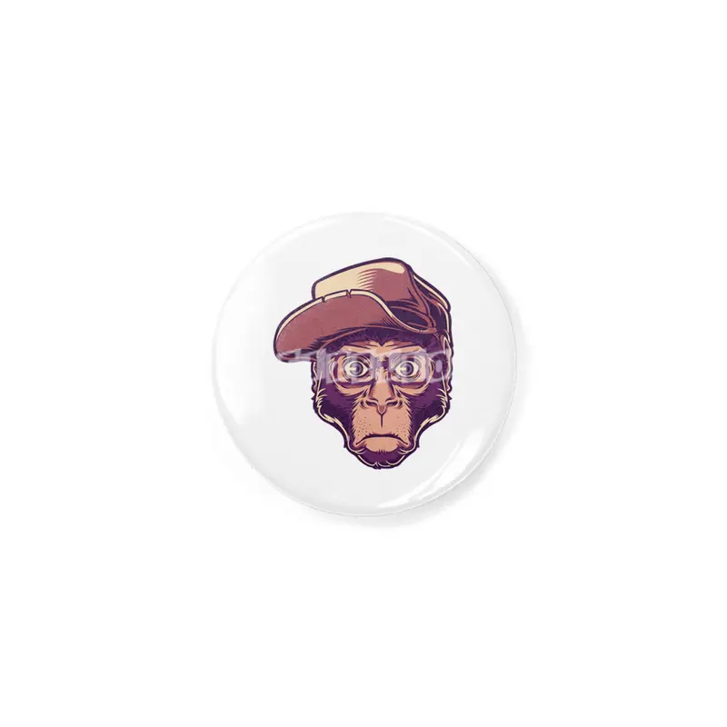 Skater Hipster Chimp Rozet