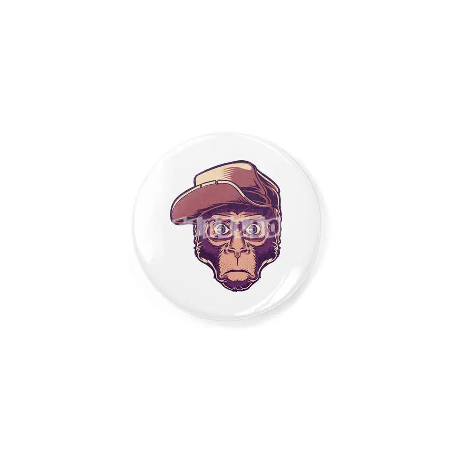 Skater Hipster Chimp Rozet