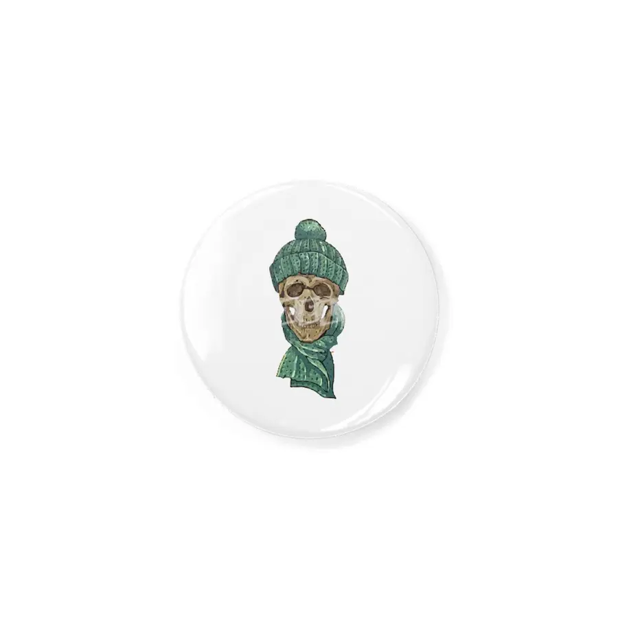 Christmas Hipster Skull Winter Rozet