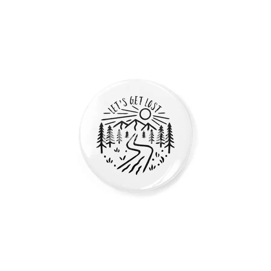 Let's Get Lost - Nature Design Rozet