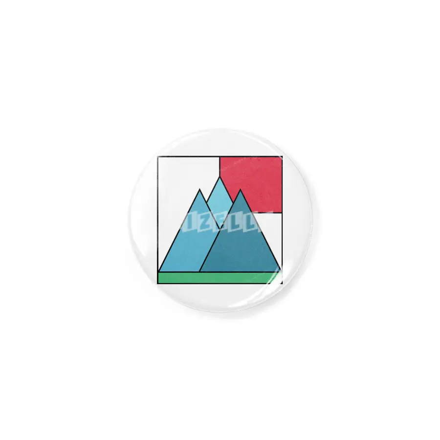 Simply mountains minimalistic nature design Rozet