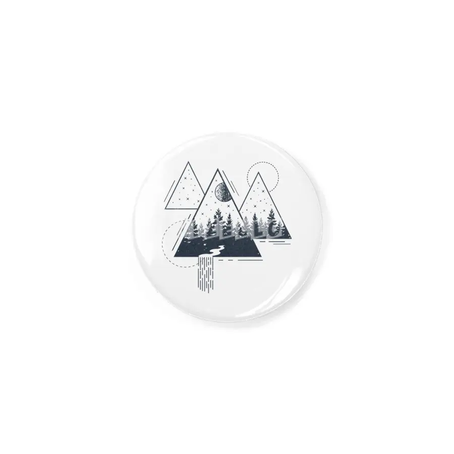 Modern Geometric Nature Forest Bohemian Triangles Rozet