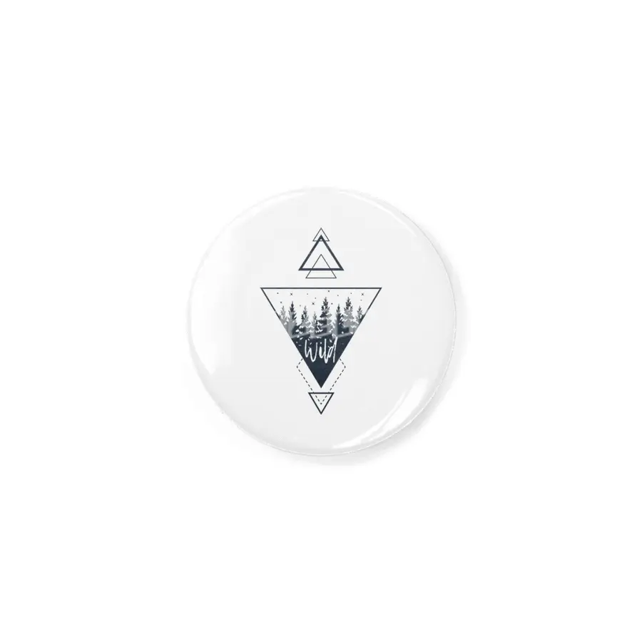 Modern Geometric Nature Forest Boho Triangles Rozet