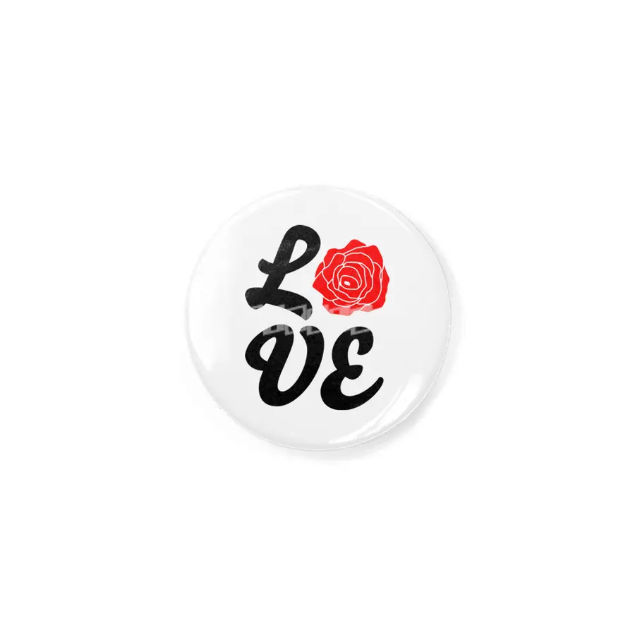 Love Nature With Red Rose Rozet