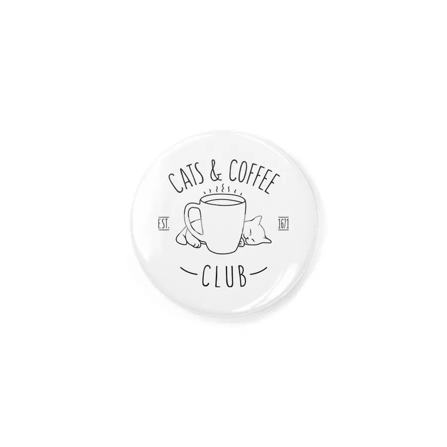 Cats and Coffee Club Rozet