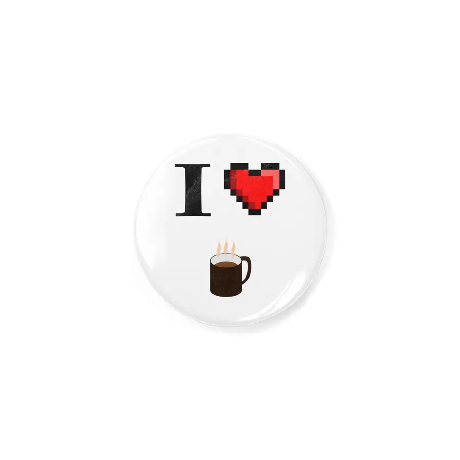 I love Coffee 8Bit Rozet
