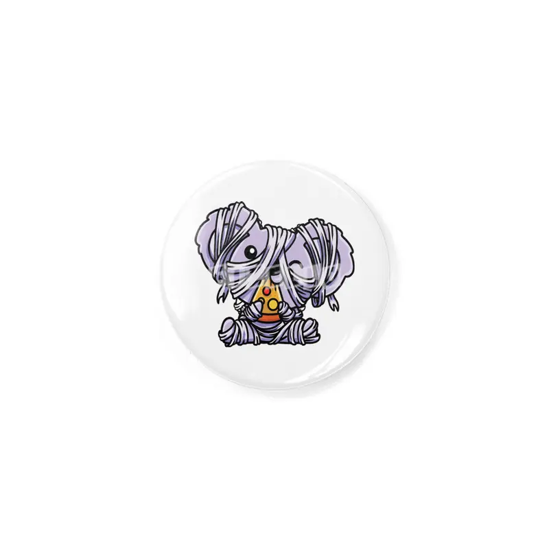 Cute Spooky Halloween Koala Bear as Mummy Costume Rozet
