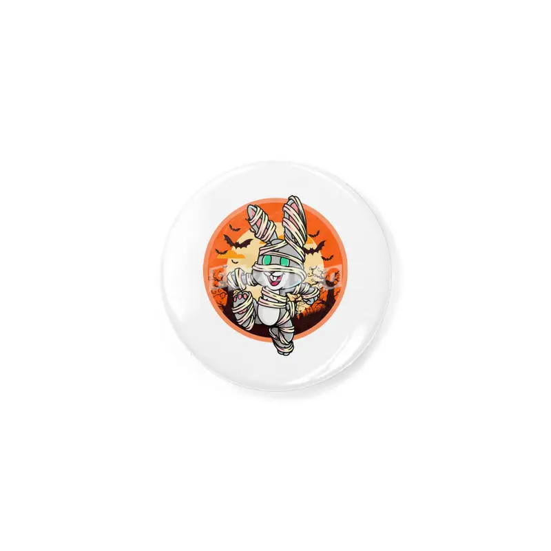 Cute Spooky Halloween Mummy Bunny Costume Rabbit Rozet