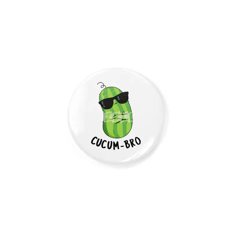 Cucum-bro Funny Cucumber Bro Pun Rozet