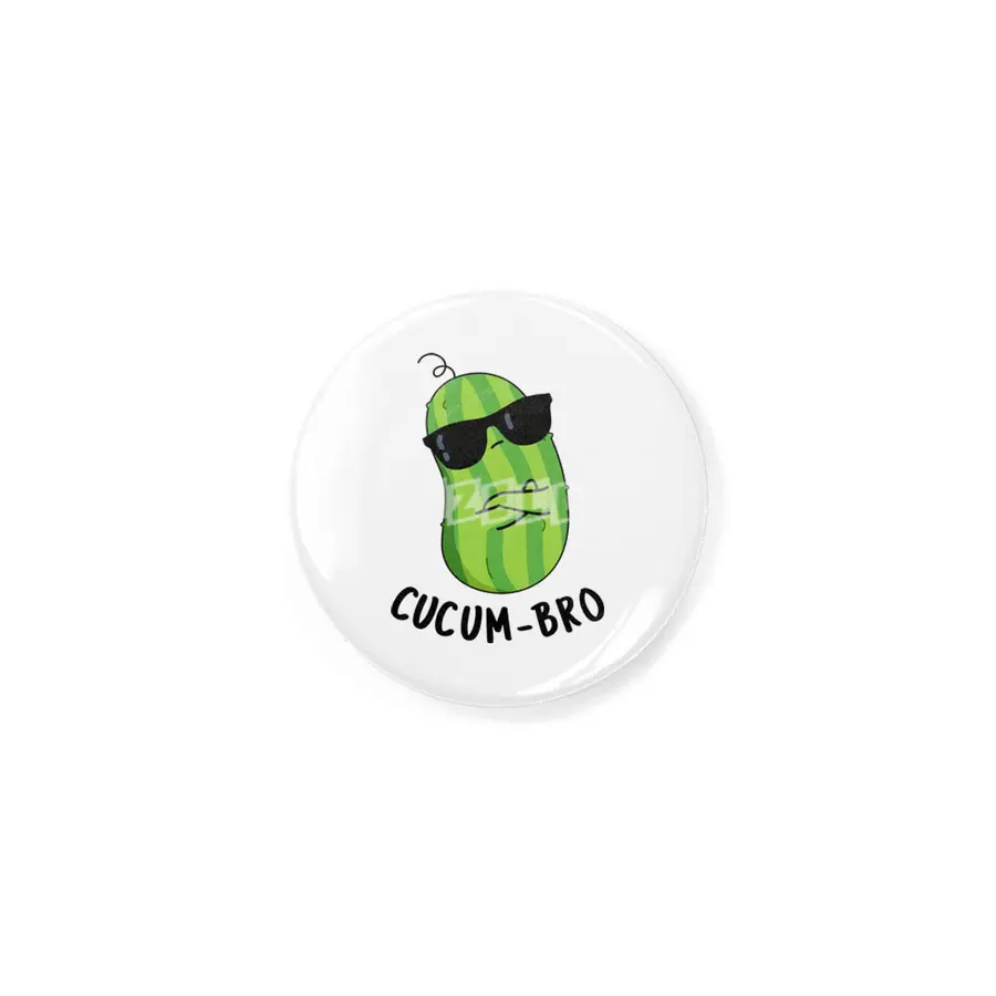 Cucum-bro Funny Cucumber Bro Pun Rozet