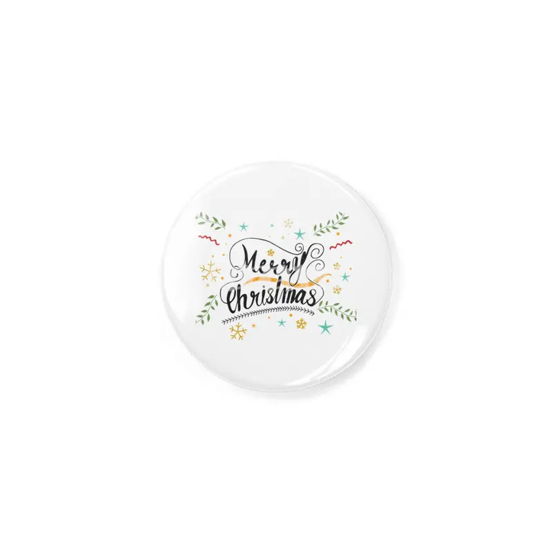 Merry Christmas Hand Lettering Artwork Rozet