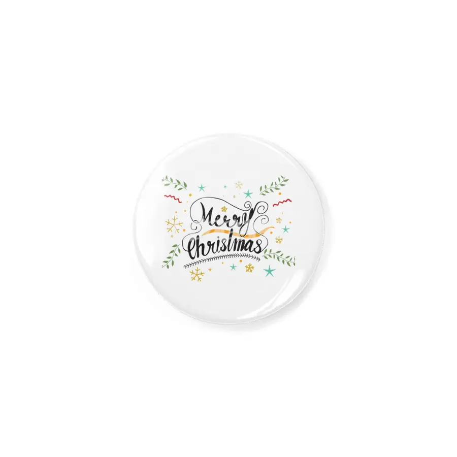 Merry Christmas Hand Lettering Artwork Rozet