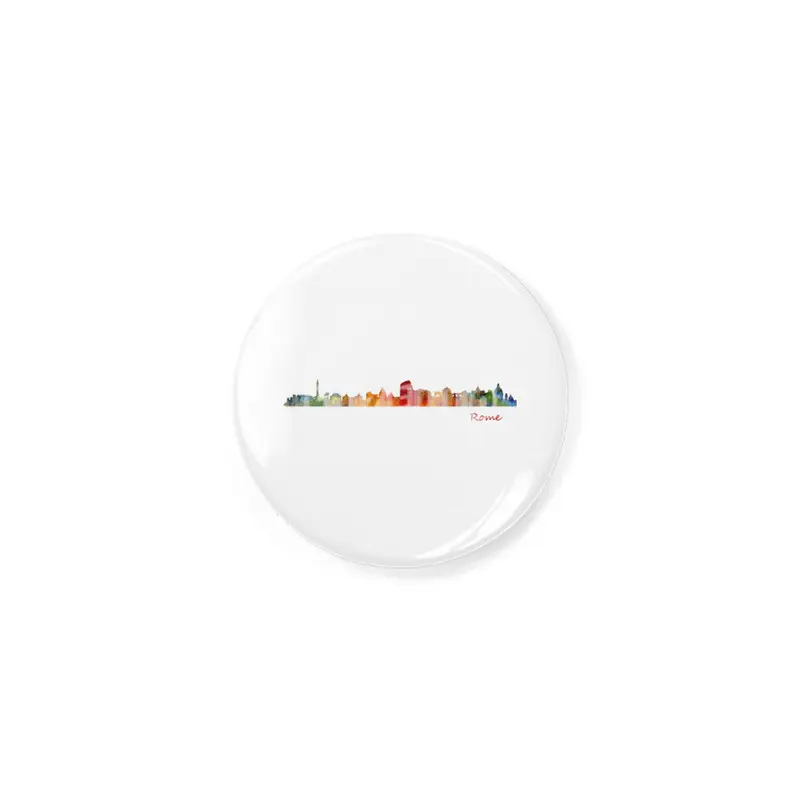 Rome Cityscape watercolor skyline Rozet