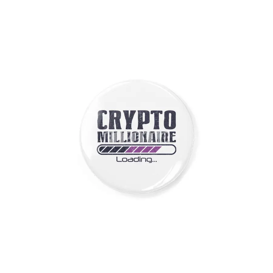 Crypto Millionaire Funny Bitcoin Crypto Rozet
