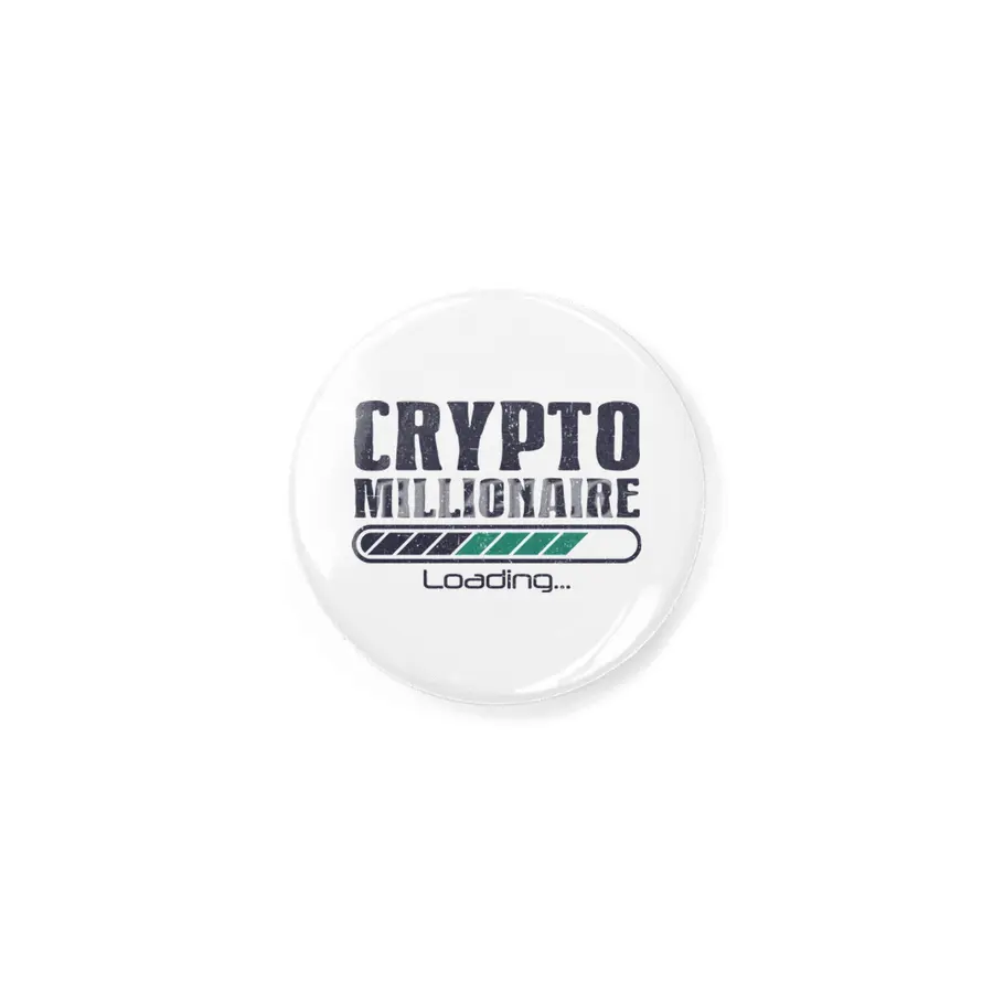 Crypto Millionaire Funny Bitcoin Crypto Rozet