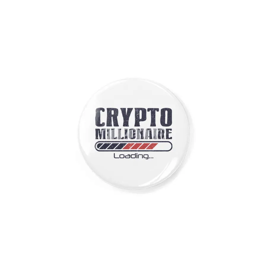 Crypto Millionaire Funny Bitcoin Crypto Rozet