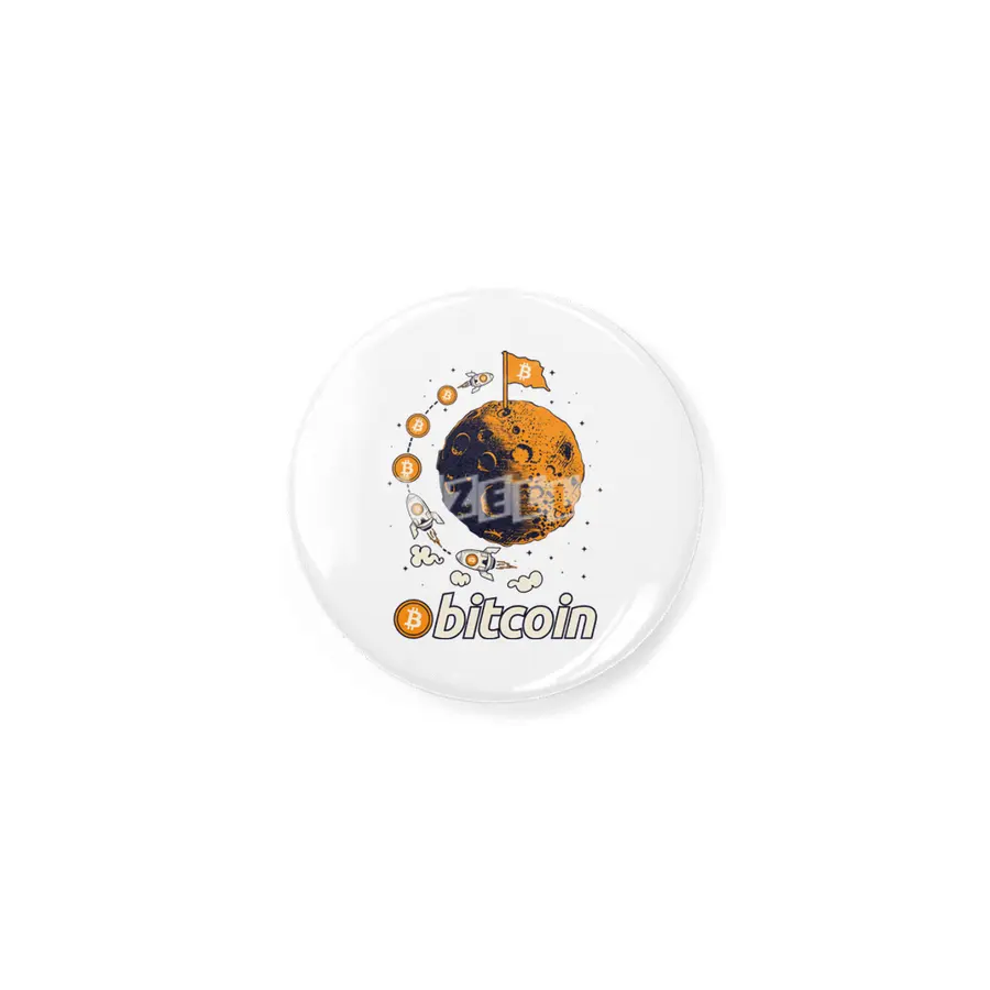 Bitcoin To The Moon Crypto Cryptocurrency Rozet