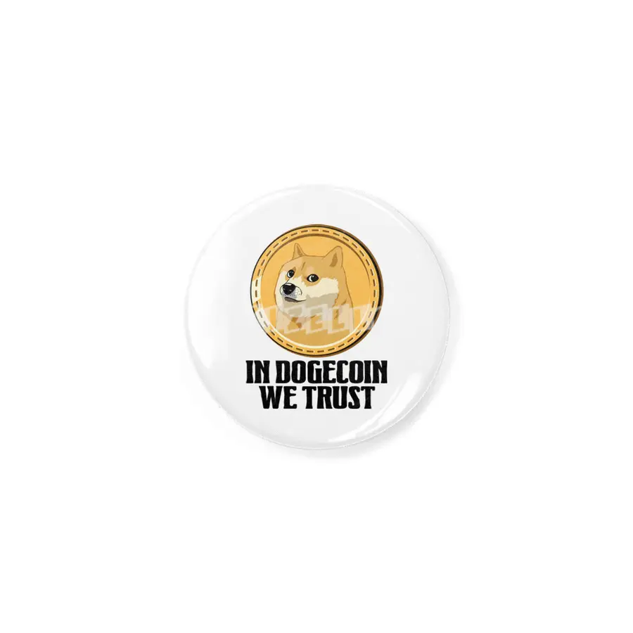 In Dogecoin We Trust Funny Crypto Cryptocurrency Rozet