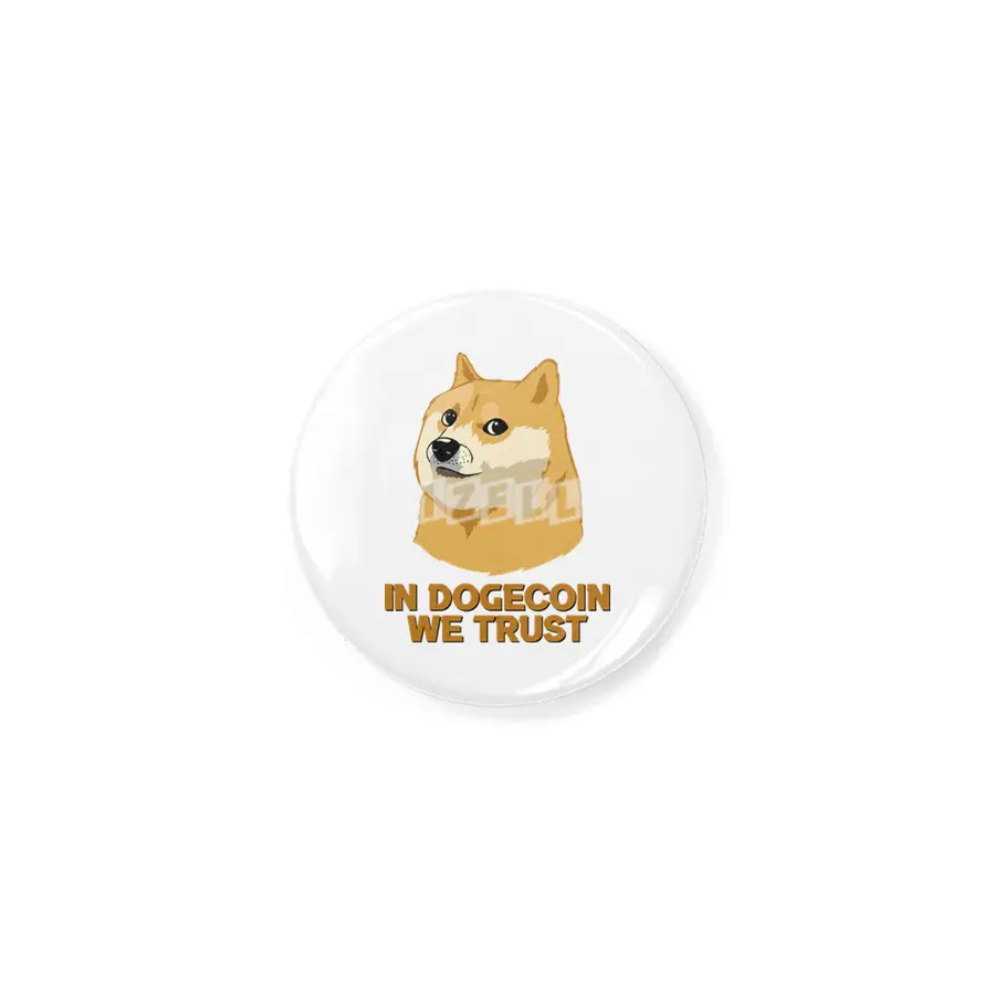 In Dogecoin We Trust Funny Crypto Cryptocurrency Rozet